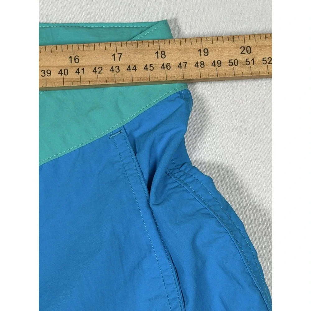Columbia Shorts Mens 36 Blue Nylon Belted Zip Pocket Bermuda Outdoor Casual
